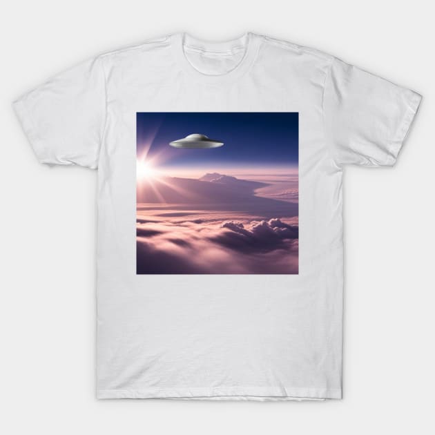 Silver Saucer T-Shirt by UFO CHRONICLES PODCAST